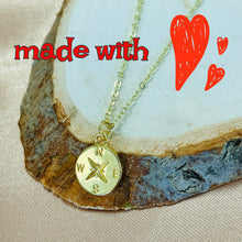 Load image into Gallery viewer, Dainty compass necklace