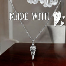 Load image into Gallery viewer, Bird skull necklace stainless steel