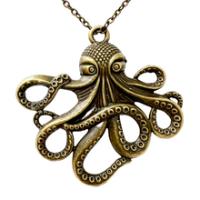 Load image into Gallery viewer, Octopus pendant necklace
