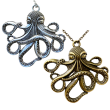 Load image into Gallery viewer, Octopus pendant necklace