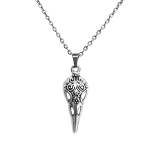 Load image into Gallery viewer, Bird skull necklace stainless steel