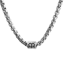 Load image into Gallery viewer, Horoscope stainless steel box chain zodiac necklace for men