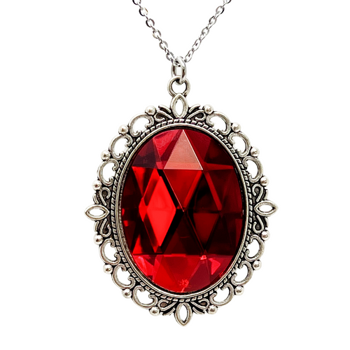 vampire necklace blood red