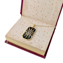 Load image into Gallery viewer, Sun tarot card necklace