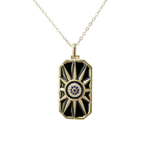 Load image into Gallery viewer, Sun tarot card necklace