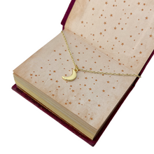 Load image into Gallery viewer, Tiny moon necklace minimalist jewellery