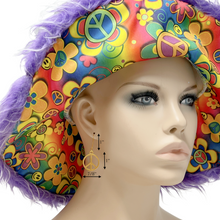 Load image into Gallery viewer, Peace sign earrings gold or silver
