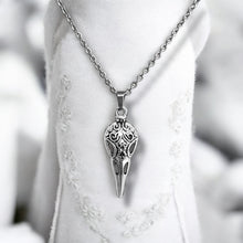 Load image into Gallery viewer, Bird skull necklace stainless steel