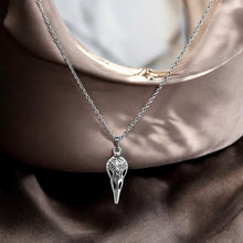 Load image into Gallery viewer, Bird skull necklace stainless steel