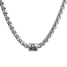 Load image into Gallery viewer, Horoscope stainless steel box chain zodiac necklace for men
