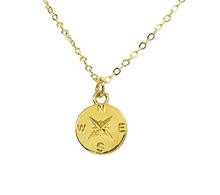 Load image into Gallery viewer, Dainty compass necklace