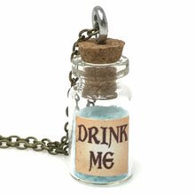 Load image into Gallery viewer, Alice in wonderland necklace Glow in the Dark