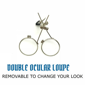 DJ approved glasses Rave eyewear with magnifying eye loupes kaleidoscope lenses