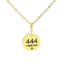 Load image into Gallery viewer, 444 angel number necklace 