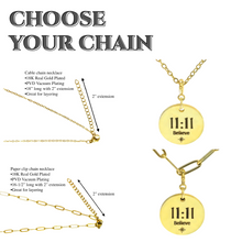 Load image into Gallery viewer, 1111 angel number necklace