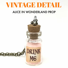 Load image into Gallery viewer, Alice in Wonderland necklace orange glow