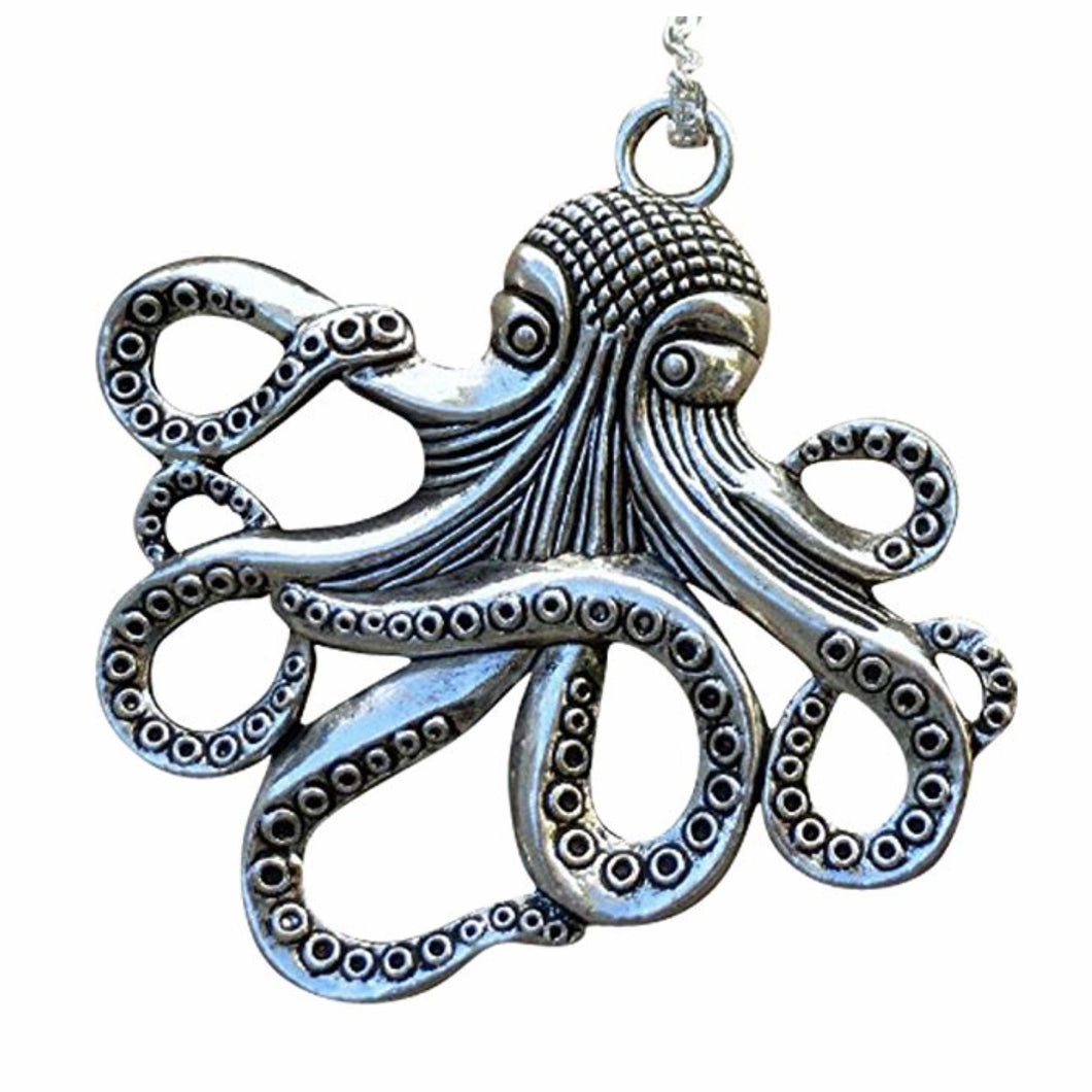 Octopus pendant necklace