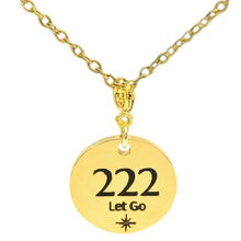 Load image into Gallery viewer, 222 angel number necklace paper clip chain