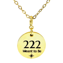 Load image into Gallery viewer, 222 angel number necklace paper clip chain