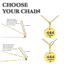 Load image into Gallery viewer, 444 angel number necklace 