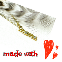 Load image into Gallery viewer, Engraved Mama necklace gold plated jewelry for mom