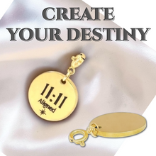 Load image into Gallery viewer, 1111 Angel Number Pendant, Aligned Charm, 18K Gold Spiritual Jewelry