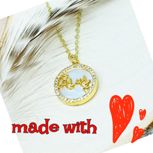 Load image into Gallery viewer, Mama necklace gold coin jewelry for mom