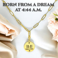 Load image into Gallery viewer, 1111 angel number necklace paper clip chain