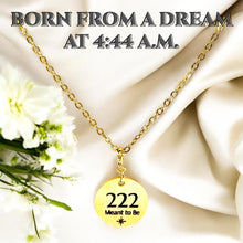 Load image into Gallery viewer, 222 angel number necklace 