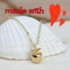 Kawaii apple necklace