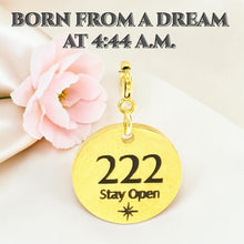 Load image into Gallery viewer, 222 angel number charm