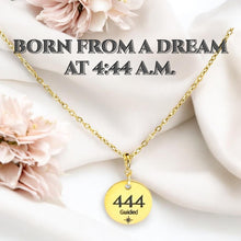 Load image into Gallery viewer, 444 angel number necklace 