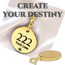 Load image into Gallery viewer, 222 angel number charm