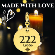Load image into Gallery viewer, 222 angel number charm