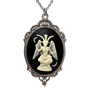 Baphomet Antique silver necklace