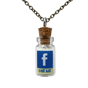 Funny social media pastel goth necklace
