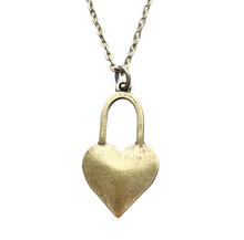 Load image into Gallery viewer, Love lock heart necklace