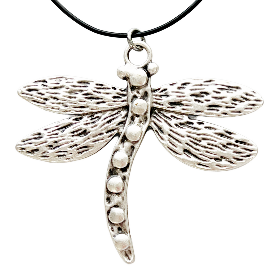 Bohemian dragonfly necklace