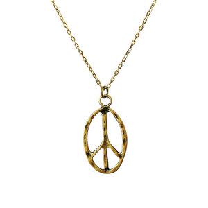 Peace sign necklace peace symbol pendant