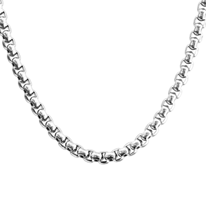 Horoscope stainless steel box chain zodiac necklace for men