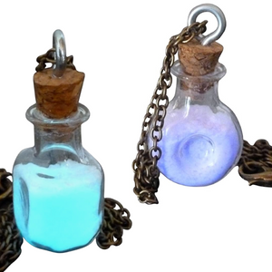 Magical pixie dust glow in the dark necklace