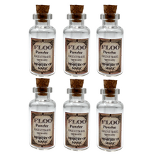 Load image into Gallery viewer, 6pcs DIY art and craft floo powder glass bottles