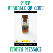 Load image into Gallery viewer, Hidden message qr code necklace f*ck you gag gift idea