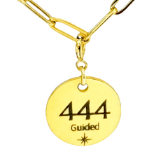 Load image into Gallery viewer, 444 angel number necklace paper clip chain