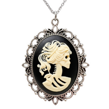 Load image into Gallery viewer, Gothic lolita lady skeleton necklace