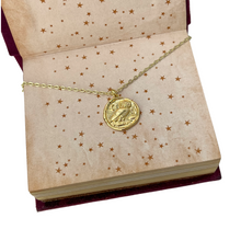 Load image into Gallery viewer, Owl wax seal coin Athena necklace