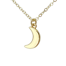 Load image into Gallery viewer, Tiny moon necklace