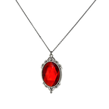 Load image into Gallery viewer, Vampire necklace blood red pendant