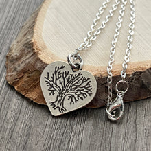 Load image into Gallery viewer, Tree of life necklace bohemian hippy heart jewelry