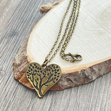 Load image into Gallery viewer, Tree of life necklace bohemian hippy jewelry